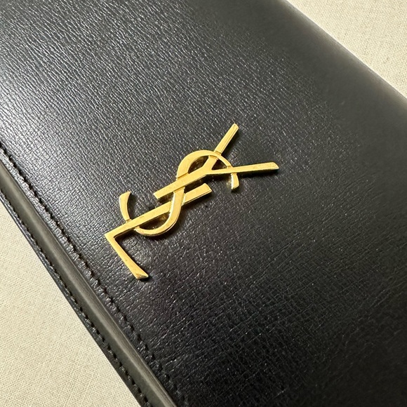 SAINT LAURENT
MONOGRAM LEATHER PHONE HOLDER W/STRAP - Picture 6 of 6